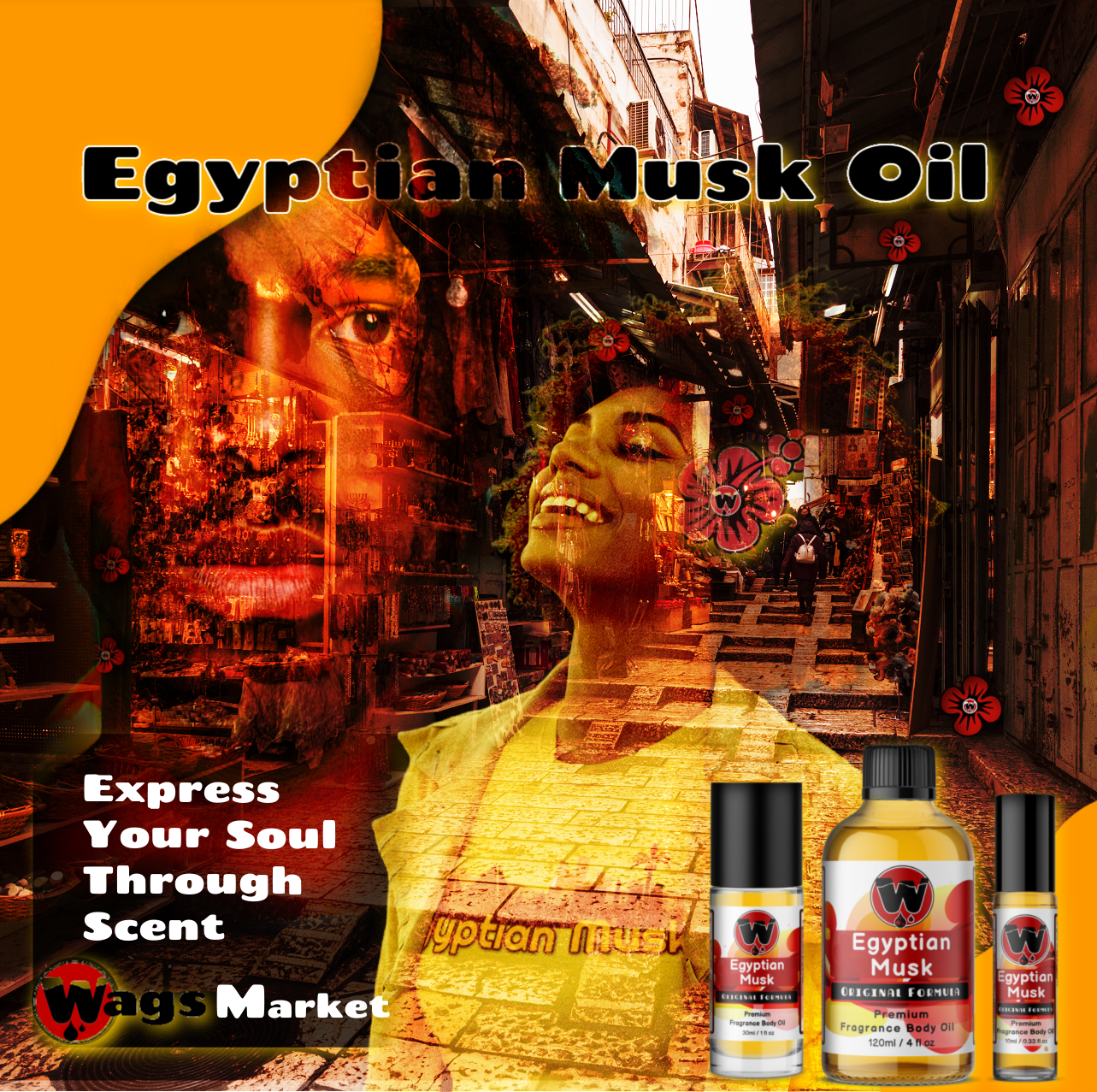 Egyptian Musk Premium Fragrance Body Oil
