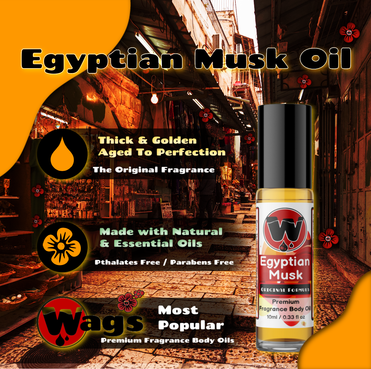 Egyptian Musk Premium Fragrance Body Oil