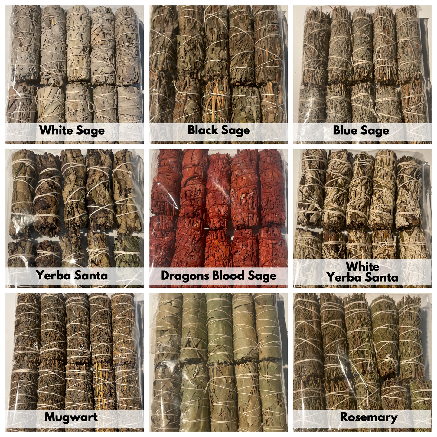 Sage Smudge Kit - Pick (3) of Your Own Sage - 4in ~ Abalone Shell 5-6in ~ Free Palo Santo Stick