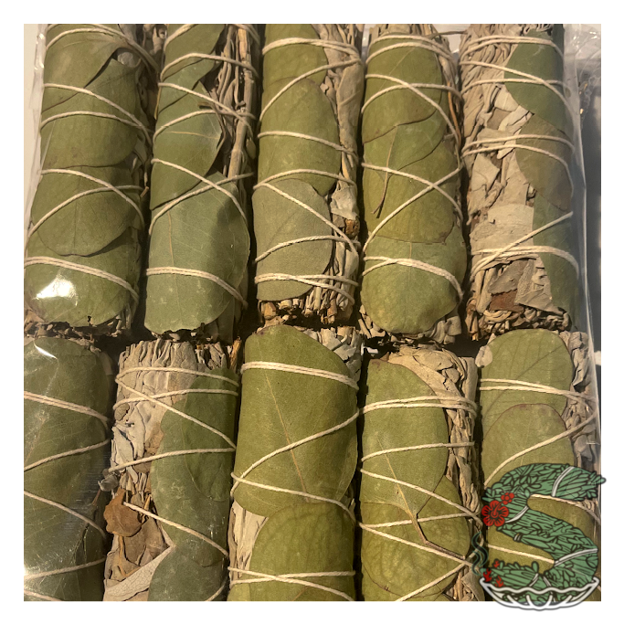 White Sage with Eucalyptus Smudge Sticks (4")