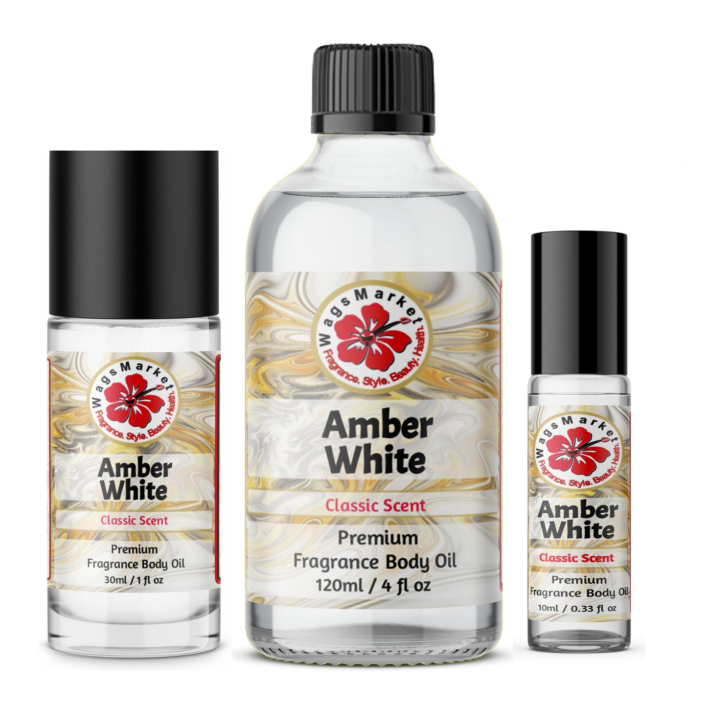 Amber White Premium Fragrance Body Oil