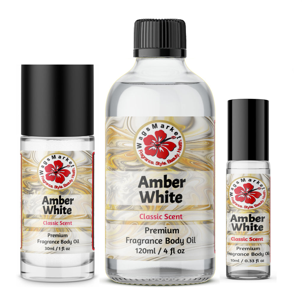 Fire Amber Premium Fragrance Oil - Scented Oil - 10ml, White