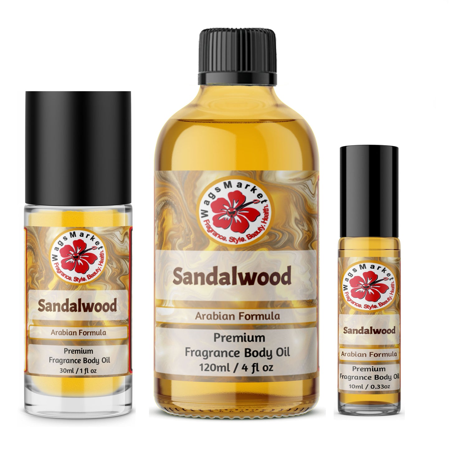 Arabian Sandalwood Premium Fragrance Body Oil
