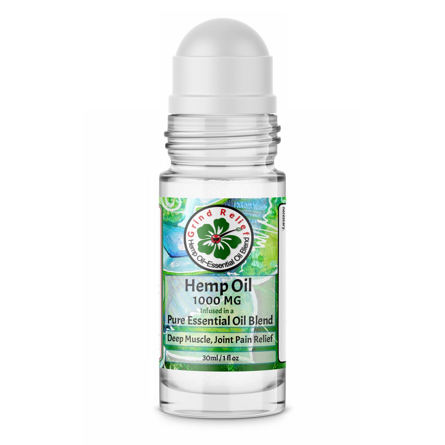 Original or 1000MG Hemp Oil infused pure essential oil blend for Deep Muscle, Joint Pain Relief