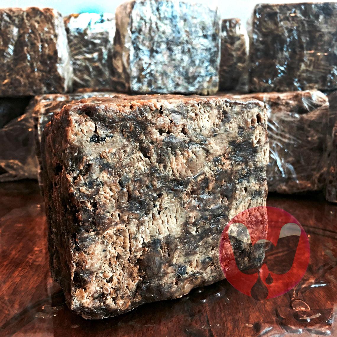 Raw (Fair Trade) African Black Soap, Wildcrafted, All Natural and Unscented