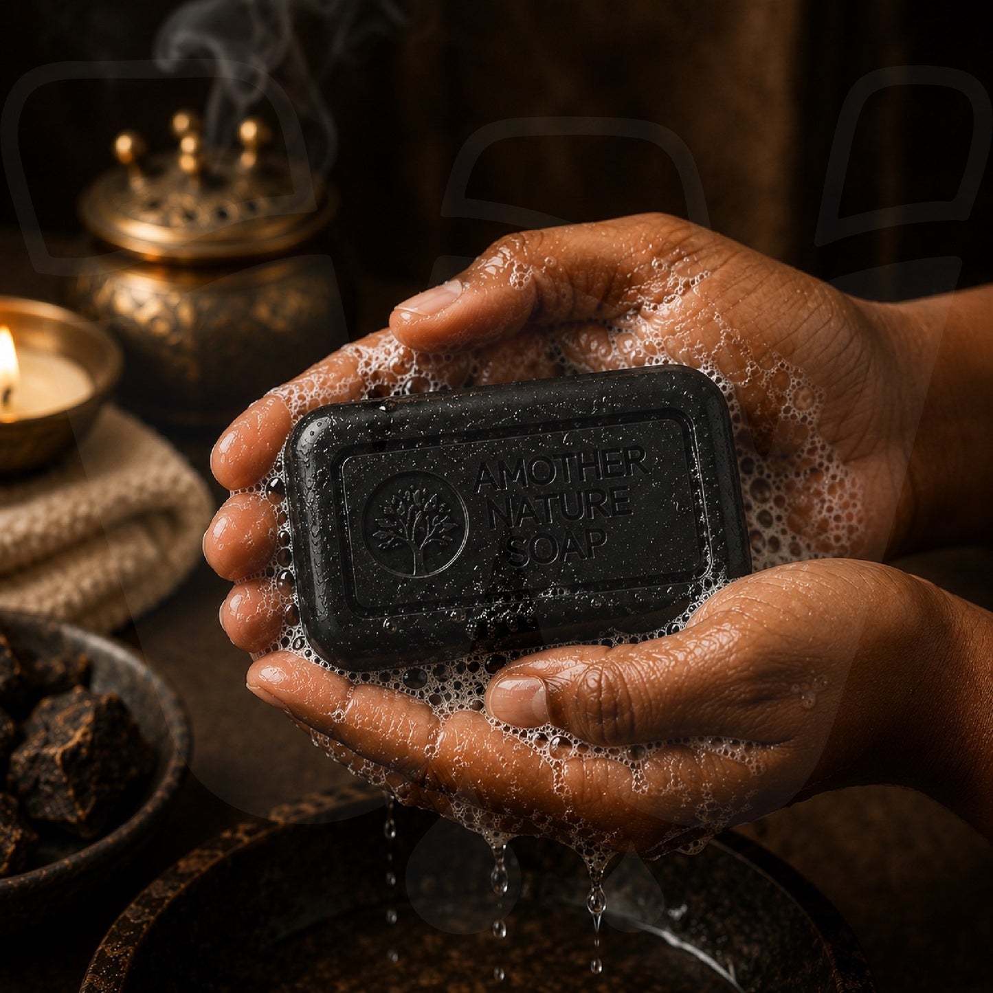African Black Soap w/ Shea Butter, Rosehip, Patchouli