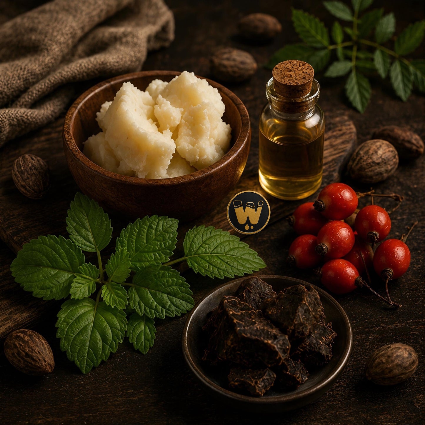 African Black Soap w/ Shea Butter, Rosehip, Patchouli