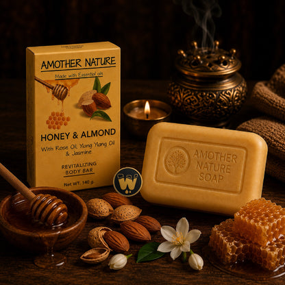 Honey & Almond Soap w/ Rose, Ylang Ylang, Jasmine