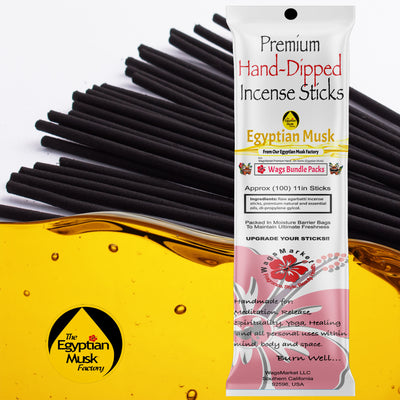 Egyptian Musk - Premium Hand-Dipped Incense Sticks