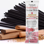 Sandalwood - Premium Hand-Dipped Incense Sticks