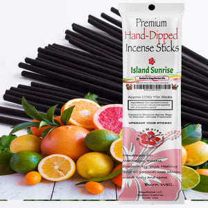 Island Sunrise - Premium Hand-Dipped Incense Sticks