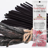 Vanilla - Premium Hand-Dipped Incense Sticks